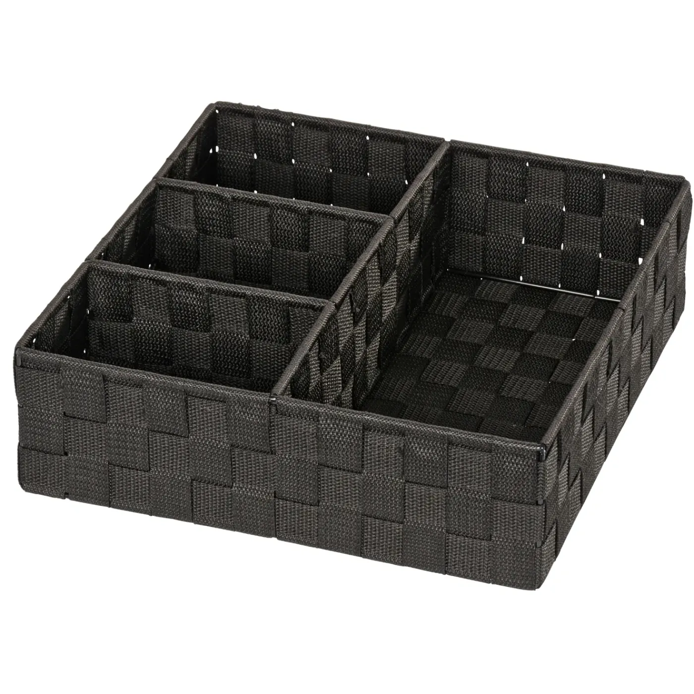 Wenko organizer Adria 4-vaks 32x32x10cm zwart