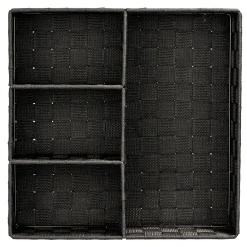 Wenko organizer Adria 4-vaks 32x32x10cm zwart