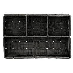 Wenko organizer Adria 4-vaks 26x6,5x17cm zwart