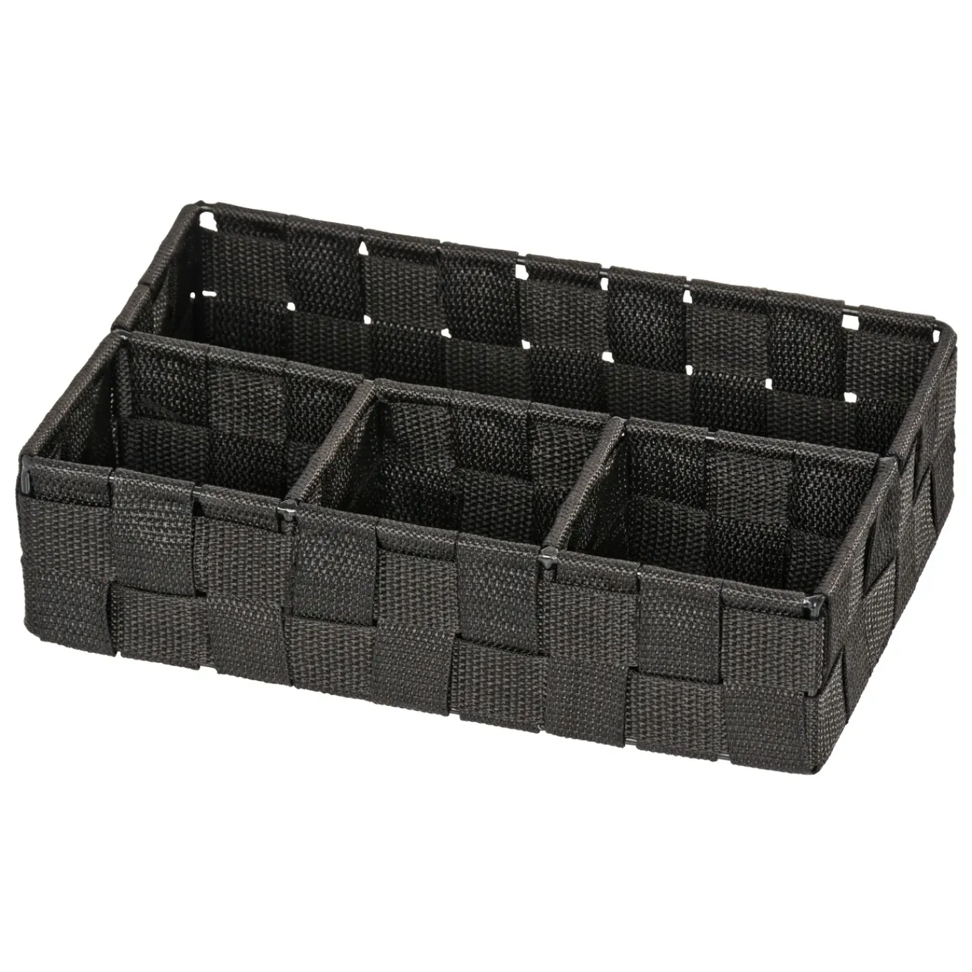 Wenko organizer Adria 4-vaks 26x6,5x17cm zwart