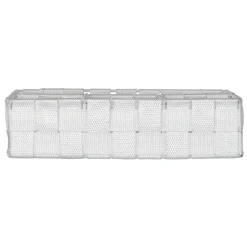 Wenko organizer Adria 4-vaks 26x17x6,5cm wit