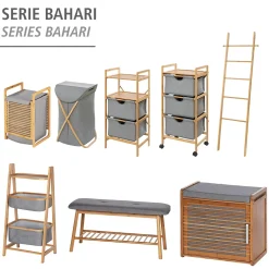 Wenko wasmand Bahari bamboe 43l 40x60x35cm