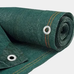 WERKA PRO - Verduisterende Windschermdoek - Polyethyleen 300 G/m² - Groen - Aluminium Ringen