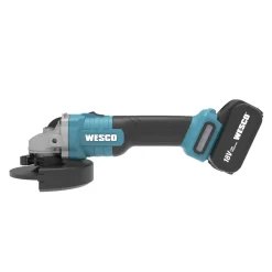 Wesco Accu haakse slijper 18V 125 mm Brushless - (zonder accu)