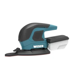 Wesco Deltaschuurmachine WS2975.9 - 18V - Schuurvoet 145x145x86mm - Stofafzuigsysteem