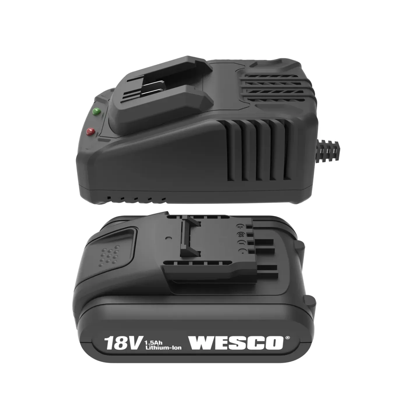 Wesco Kit Batterij + Lader 18V WS9912 - Lithium-Ion - 18V - 1,5Ah - Oplaadbaar