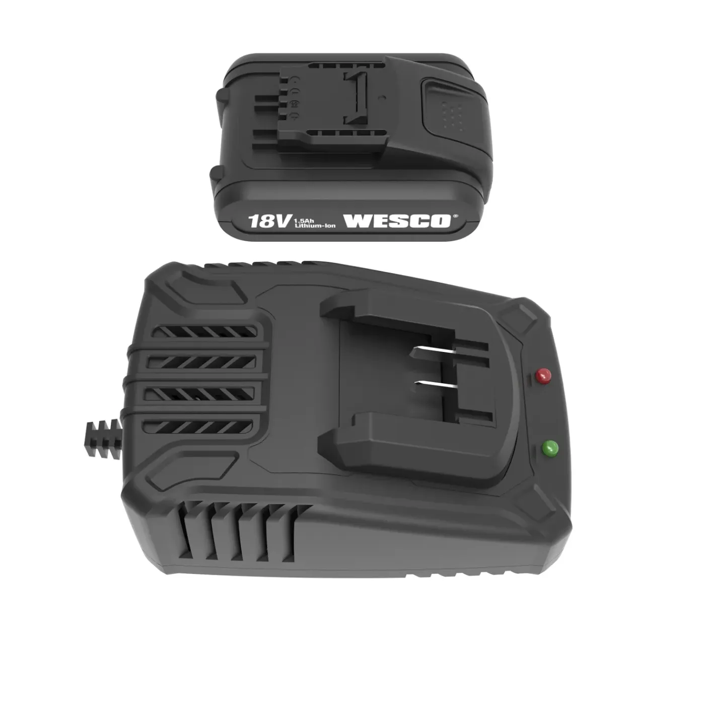 Wesco Kit Batterij + Lader 18V WS9912 - Lithium-Ion - 18V - 1,5Ah - Oplaadbaar