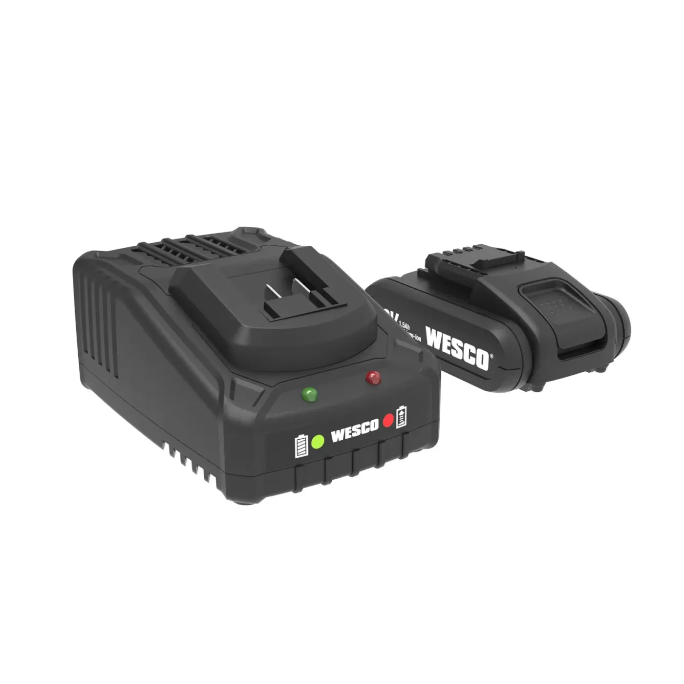 Wesco Kit Batterij + Lader 18V WS9912 - Lithium-Ion - 18V - 1,5Ah - Oplaadbaar