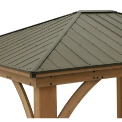 Westmann Paviljoen Gazebo Devon 12x14 - 427x366x317cm - Bruin Houtlook
