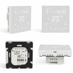 Smartlife Domotica Wifi Inbouw Thermostaat Voor Elektrische Vloerverwarming Met Touchscreen En Wifi Bediening