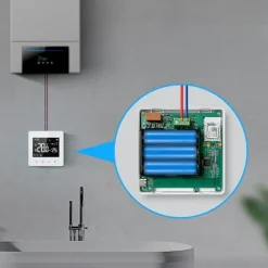 Smartlife Domotica Wifi Opbouw Thermostaat Voor Cv Installatie Met Touchscreen Bediening En Spraakbediening