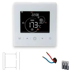 Wifi Opbouw Thermostaat Voor Cv Installatie Met Touchscreen App En Spraakbesturing