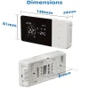 Smartlife Domotica Wifi Opbouw Thermostaat Voor Cv Installatie Met Touchscreen Usb Voeding