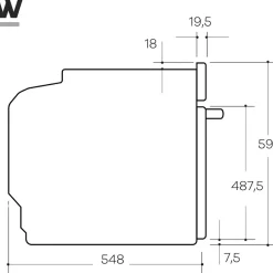 Wiggo - Inbouw Oven - Wo-bfa610(b) - Zwart - 60 Cm