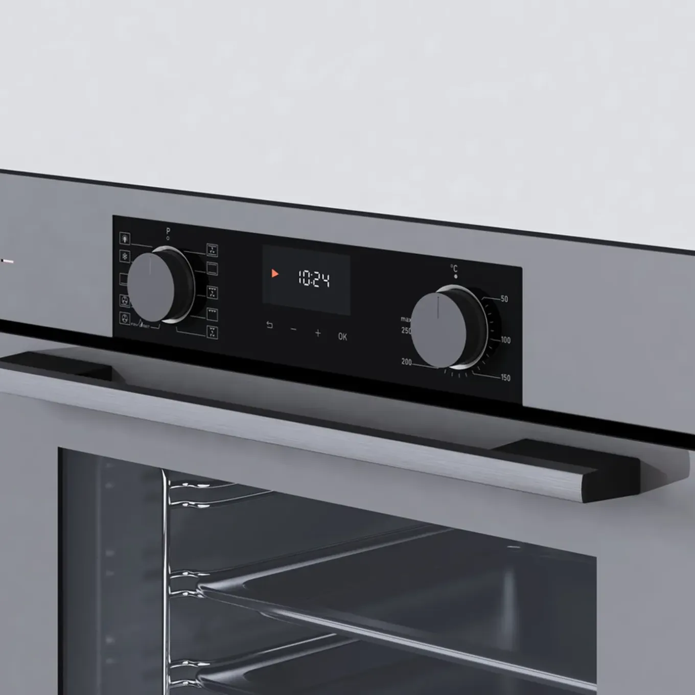 Wiggo - Inbouw Oven - Wo-bfa610(g) - Grijs - 60 Cm