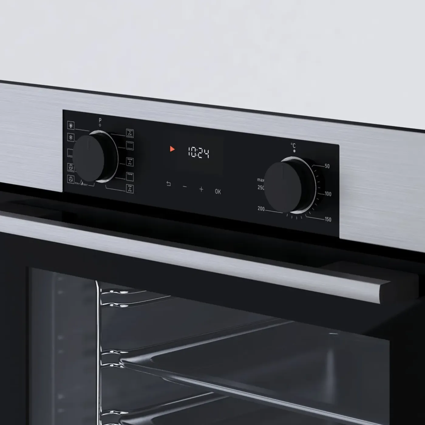 Wiggo - Inbouw Oven - Wo-bfa610(x) - Roestvrijstaal - 60 Cm