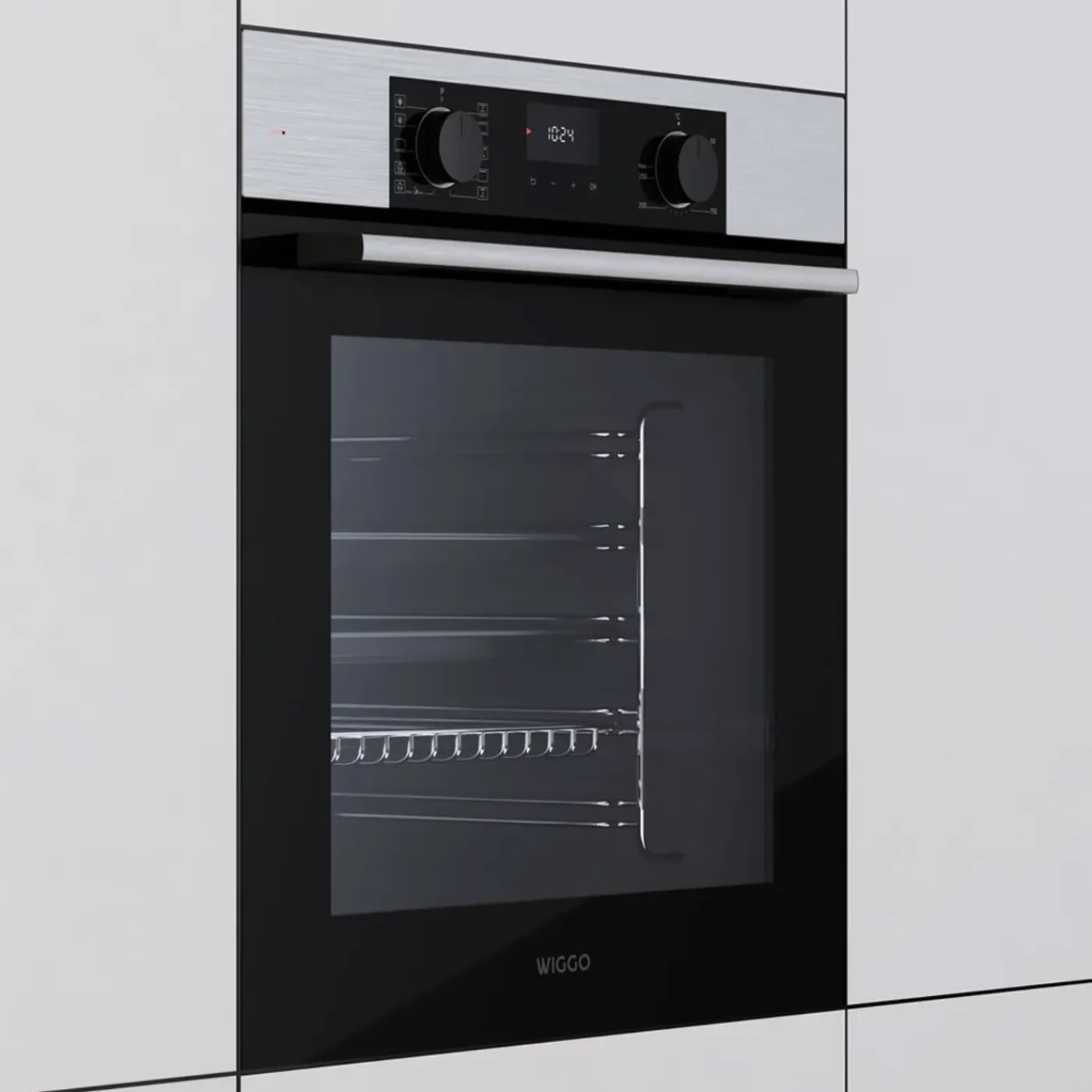 Wiggo - Inbouw Oven - Wo-bfa610(x) - Roestvrijstaal - 60 Cm