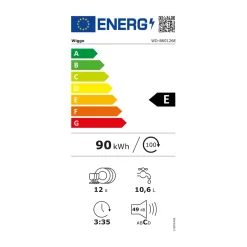 Wiggo - Inbouw Vaatwasser - Wd-b60126e(x) - Roestvrijstaal - 60 Cm