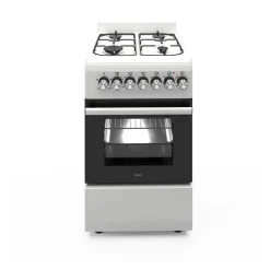 Wiggo - Vrijstaande Gasfornuis - Wo-e506a(ww) - Wit - 50 Cm