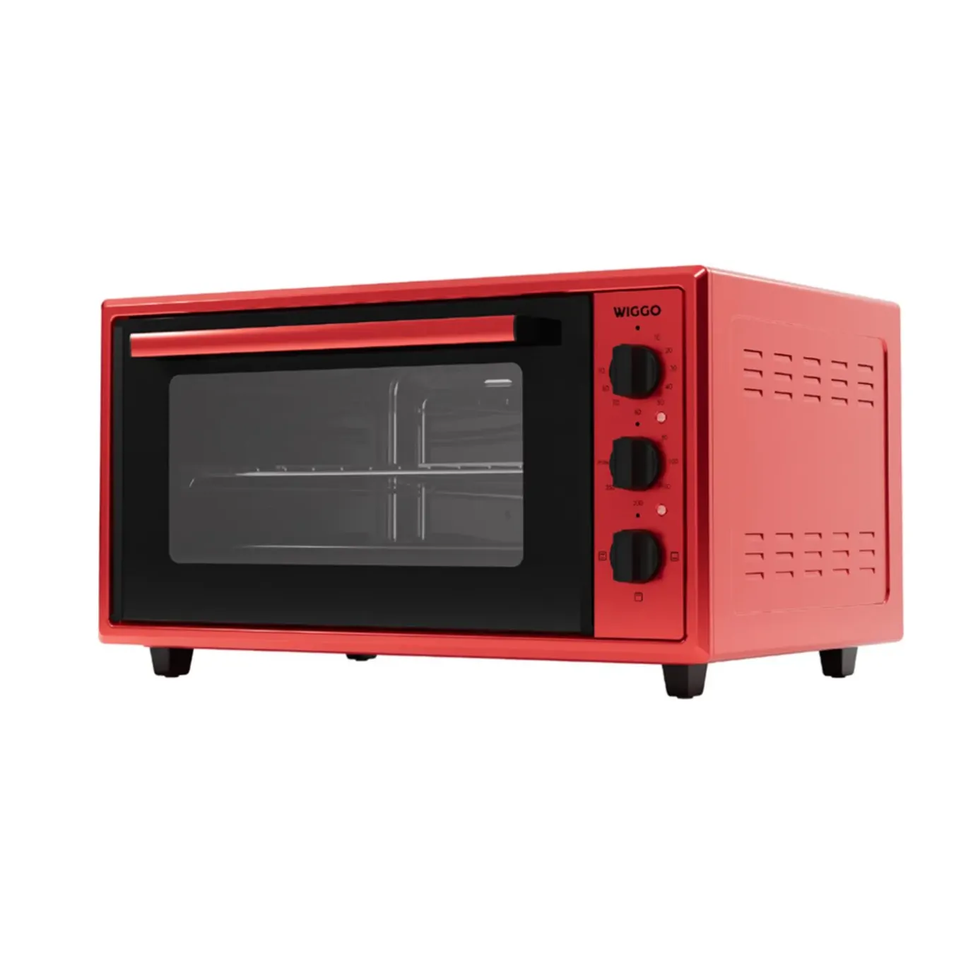 Wiggo - Vrijstaande Mini Oven - Wmo-e456(r) - Rood - 45 Liter