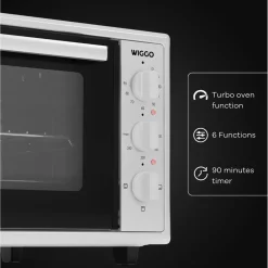 Wiggo - Vrijstaande Mini Oven - Wmo-e456(w) - Wit - 45 Liter