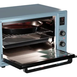 Wiggo - Vrijstaande Mini Oven - Wmo-e657(a) - Aqua Blauw - 65 Liter
