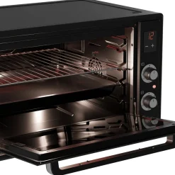 Wiggo - Vrijstaande Mini Oven - Wmo-e657(b) - Zwart - 65 Liter