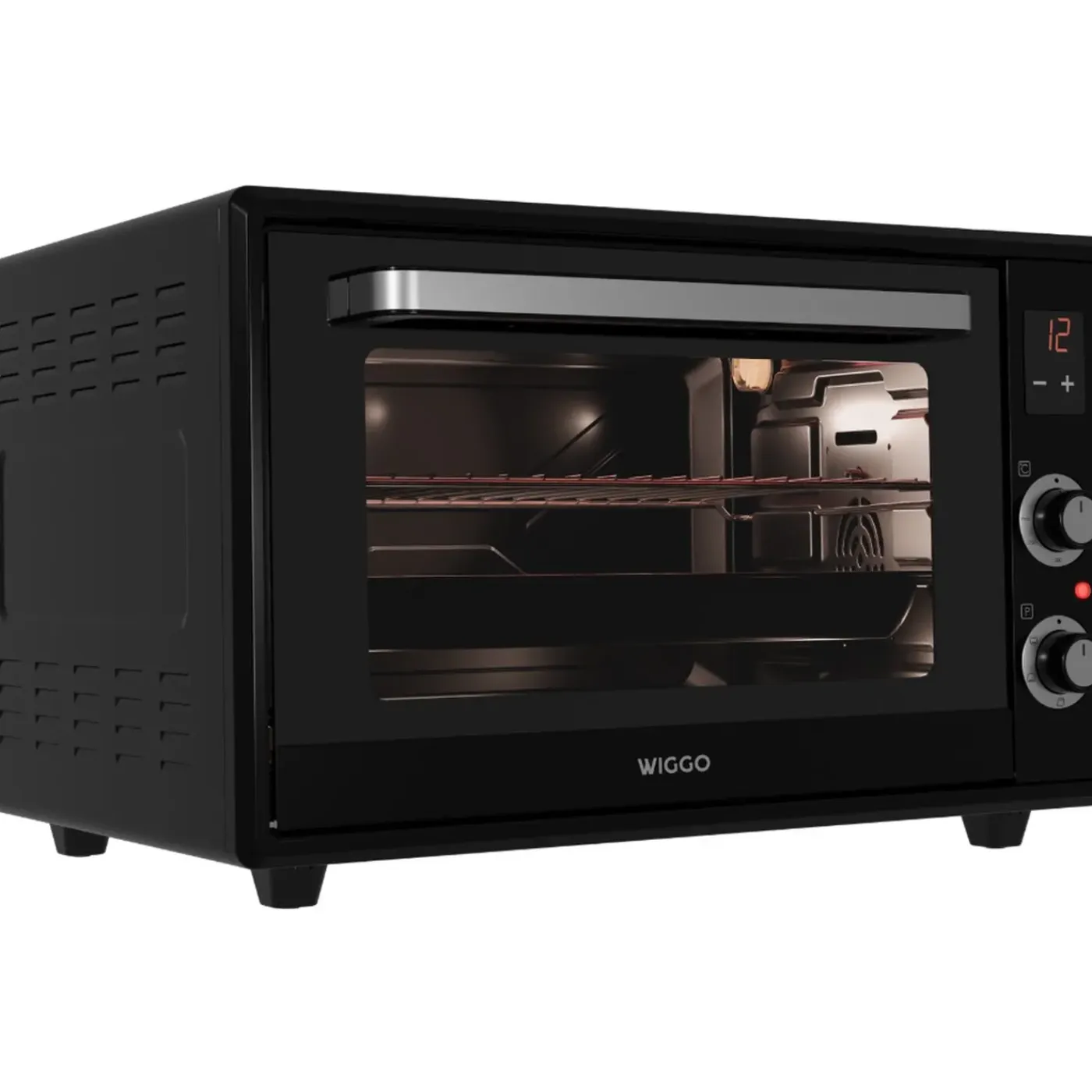 Wiggo - Vrijstaande Mini Oven - Wmo-e657(b) - Zwart - 65 Liter