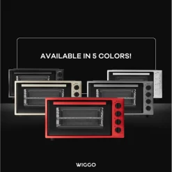 Wiggo - Vrijstaande Mini Oven - Wmo-e456(c) - Creme - 45 Liter