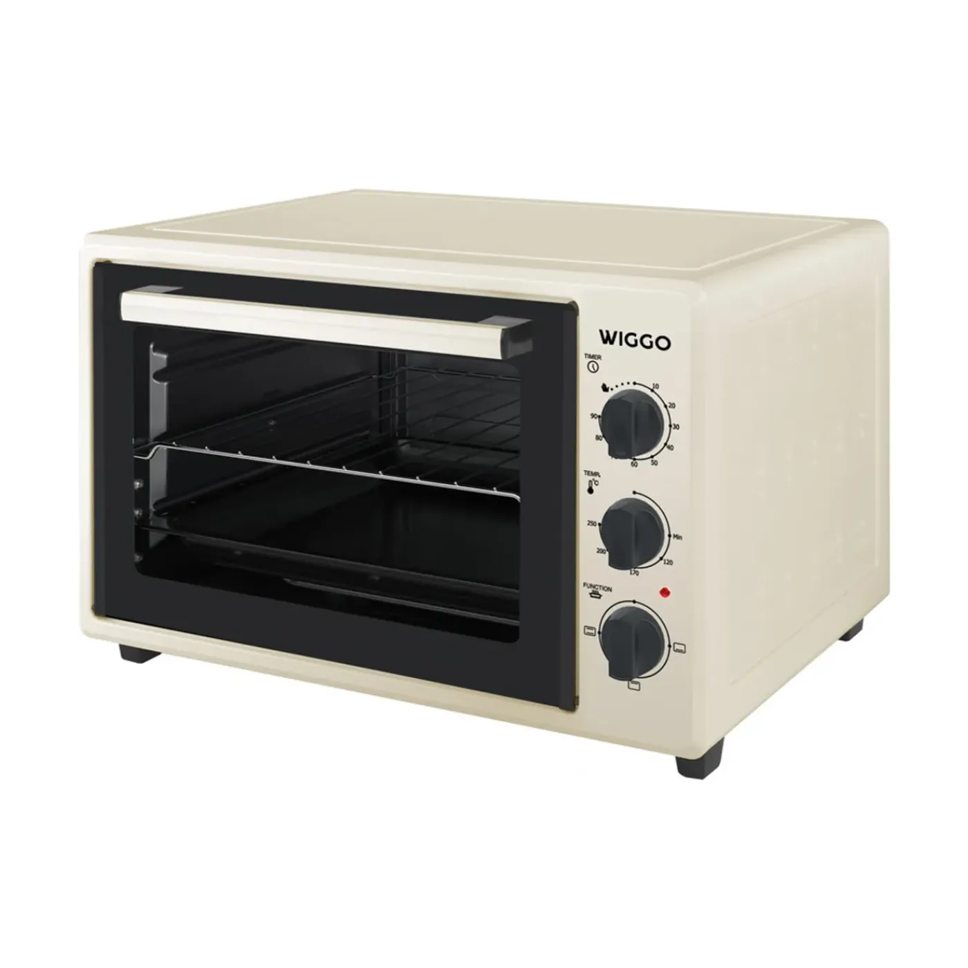 Wiggo - Vrijstaande Mini Oven - Wmo-e353(c) - Creme - 35 Liter