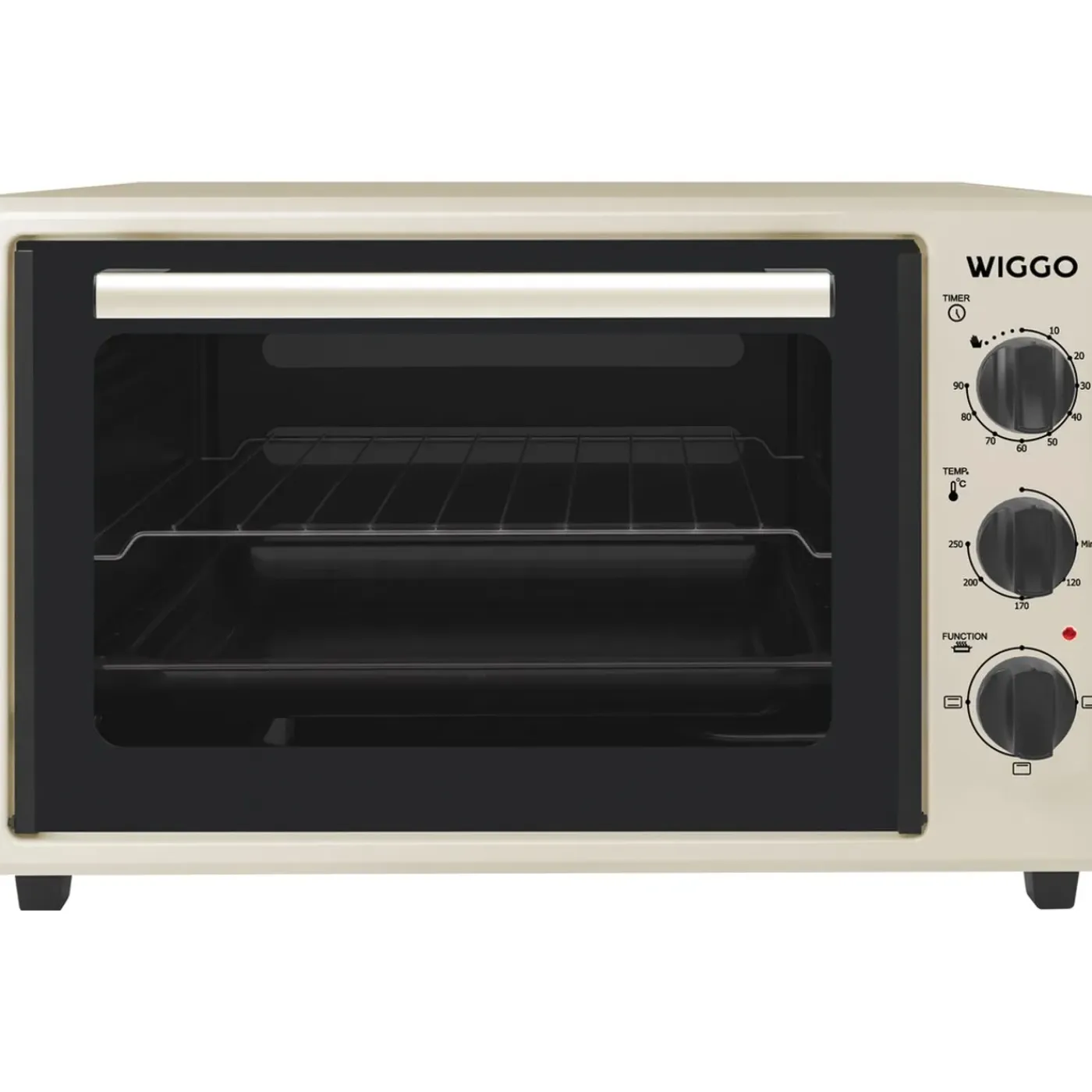 Wiggo - Vrijstaande Mini Oven - Wmo-e353(c) - Creme - 35 Liter