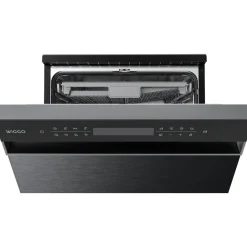 Wiggo - Vrijstaande Vaatwasser - Wd-f6148b(dx) - Donker Roestvrijstaal - 60 Cm
