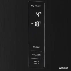 Wiggo Wr‑cd18nfb(b) Vrijstaande Koel-vriescombi Koelkast - 60 Cm - Zwart
