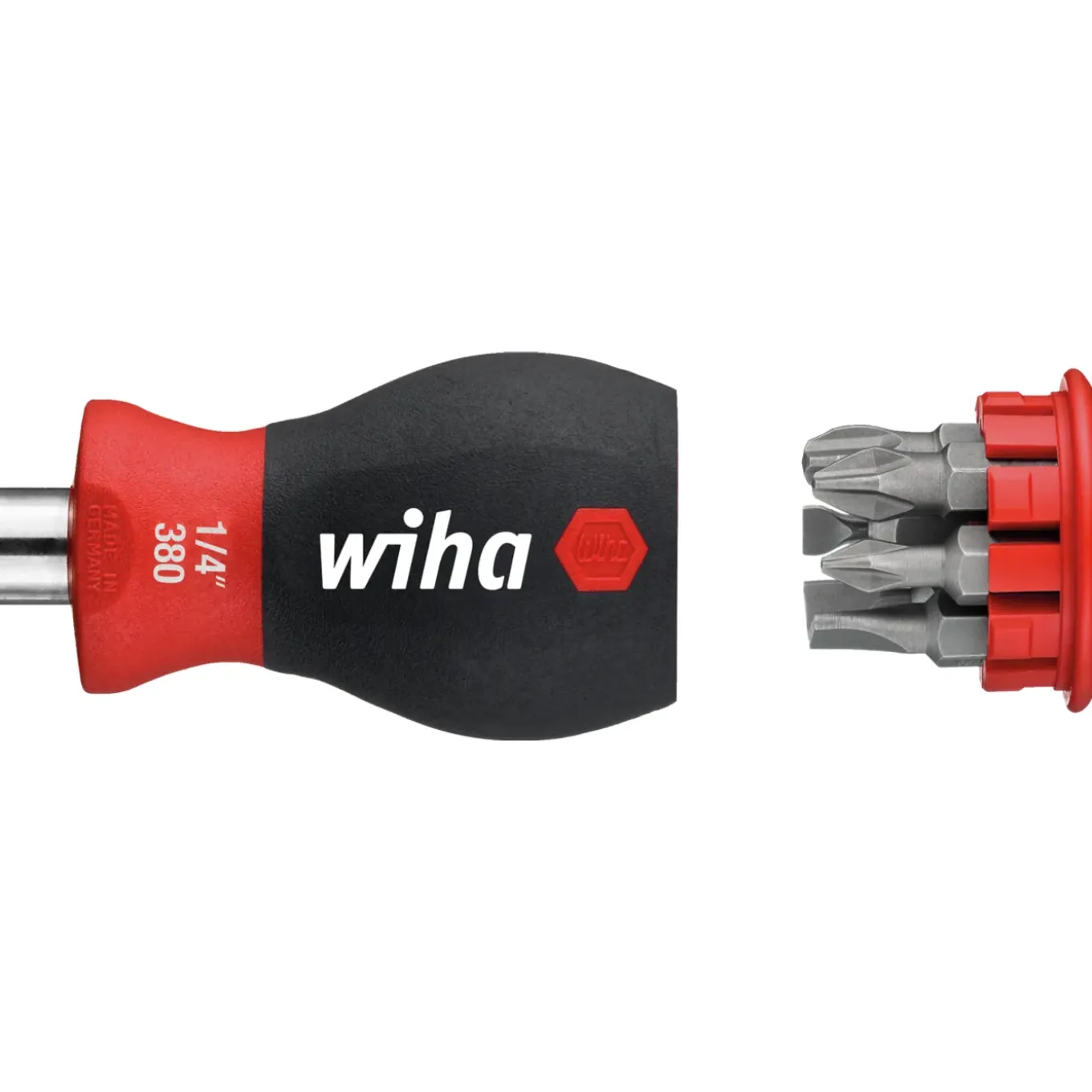 Wiha schroevendraaier met bitmagazijn Stubby 25mm
