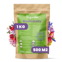 Wildbloemenmengsel - Biodiversity - 62 Soorten - 1 Kg Voor 500 M2 - Organifer