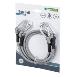 Overig Windhager verlengkoord + karabijnhaak 70cm 2 stuks