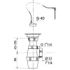 Wirquin plugbekersifon wastafel Ø32mm