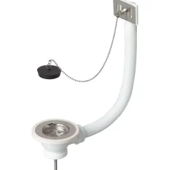 Wirquin plug spoelbak Ø60mm + overloop