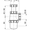 Wirquin spoelbaksifon Ø40mm wit