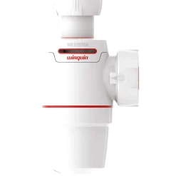Wirquin spoelbaksifon Neo Air Ø40mm wit/rood