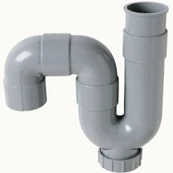 Wirquin spoelbaksifon PVC Ø40mm horitzontale/verticale uitgang