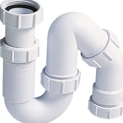 Wirquin spoelbaksifon S-vormig wit