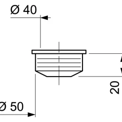 Wirquin verbindingsmof Ø50xØ40mm zwart