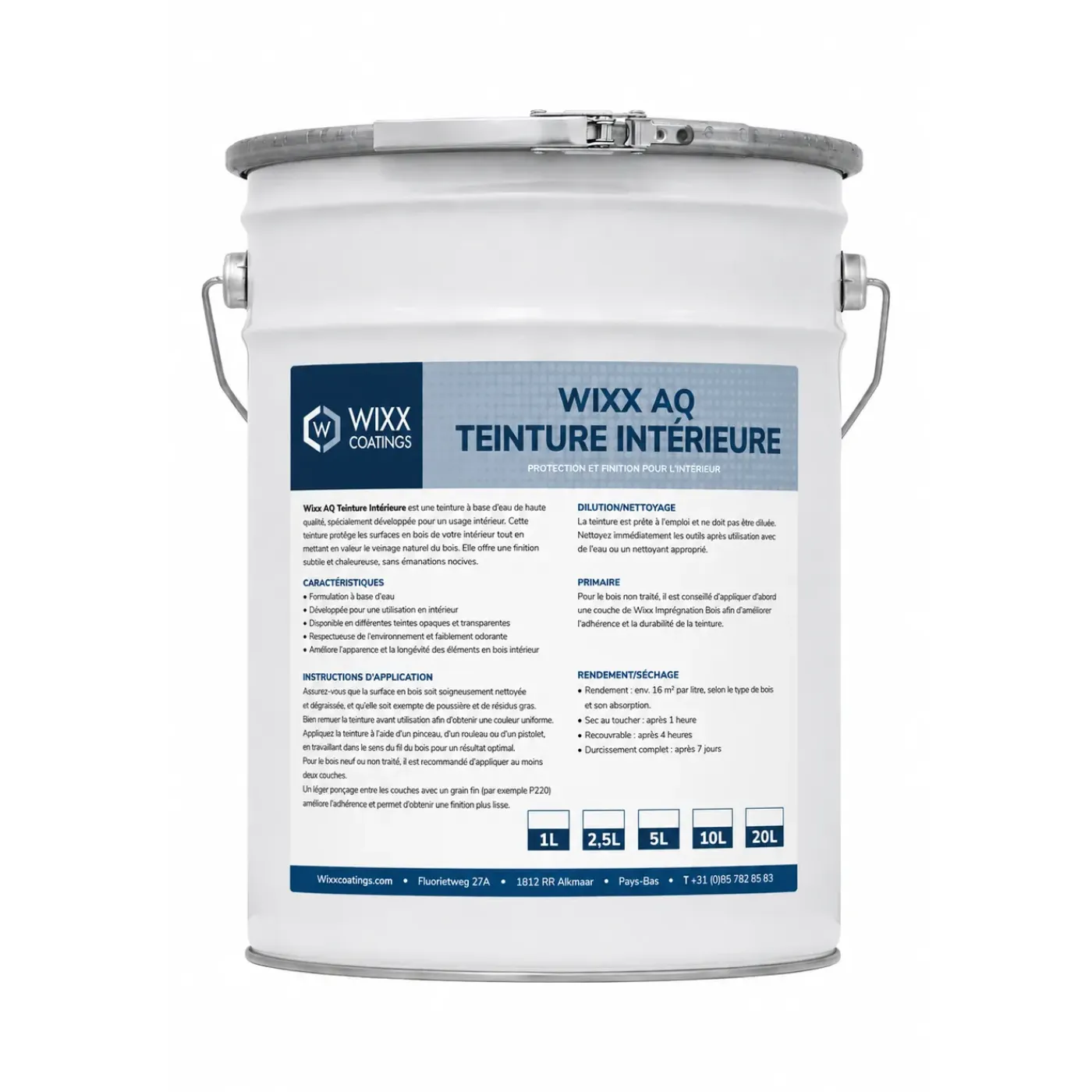 Wixx Aq Interieurbeits - Whitewash - 20l