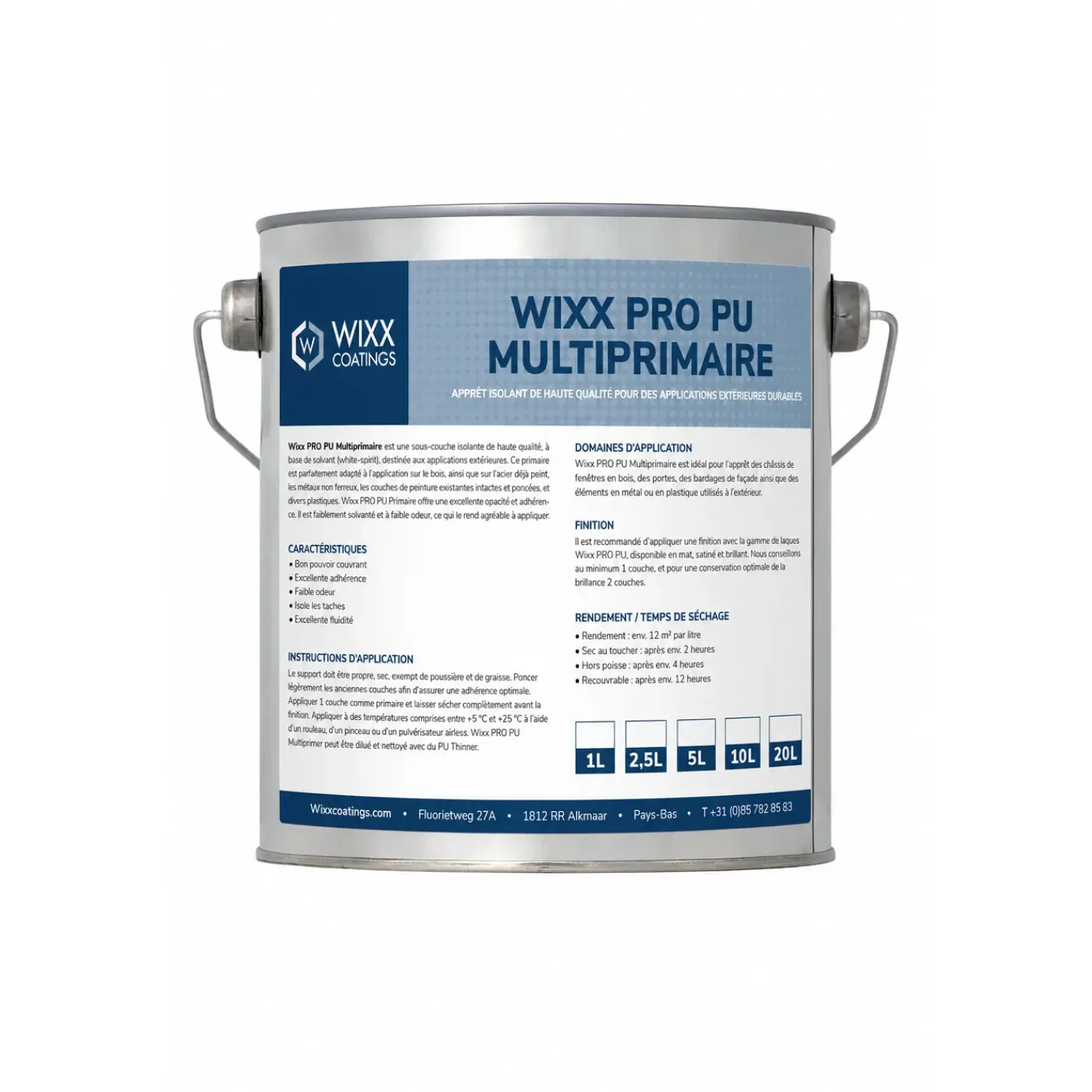 Wixx Pro Pu Multiprimer - Grachtengroen - 20l