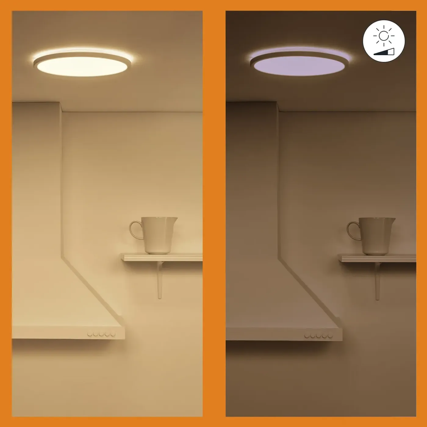 WiZ plafondlamp SuperSlim wit ⌀24,2cm 14W