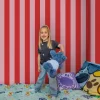 Woezel En Pip Behang - Strepen - 10mx53cm
