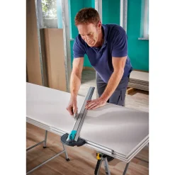 Wolfcraft T-rail met parallelsnijder voor gipsplaten