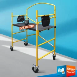 WORKMEN STORAGE - Vouwbare stalen steiger 225 kg - 1150 x 530 x 1550 mm