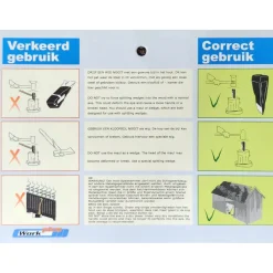 Work Plus Bijl - Houtbijl - Handbijl - Keukenbijl - 600 Gram (w-93062)